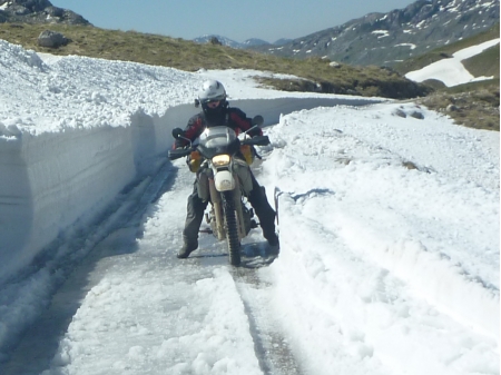 De pas in het gebergte Durmitor, Montenegro