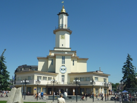 Stadhuis van de stad Ivano-Frankivsk (Oekraïne)