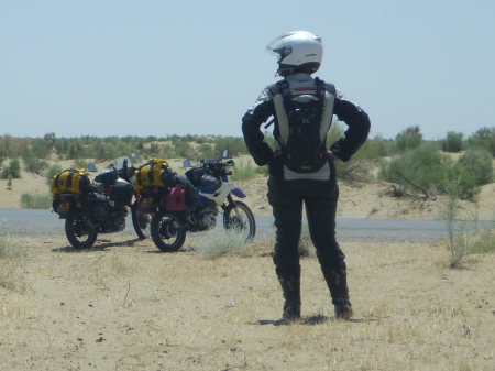 In de woestijn van Turkmenistan